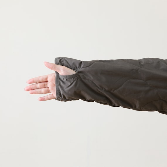 ダウン入り ルームコート ロング(Nウォーム DGY L) 12枚目画像