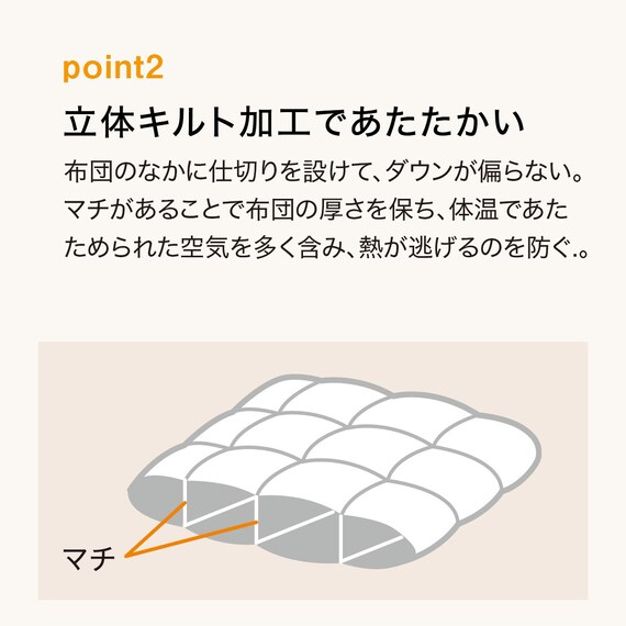 羽毛掛ふとん シングル(S-1 K2413 S) 8枚目画像