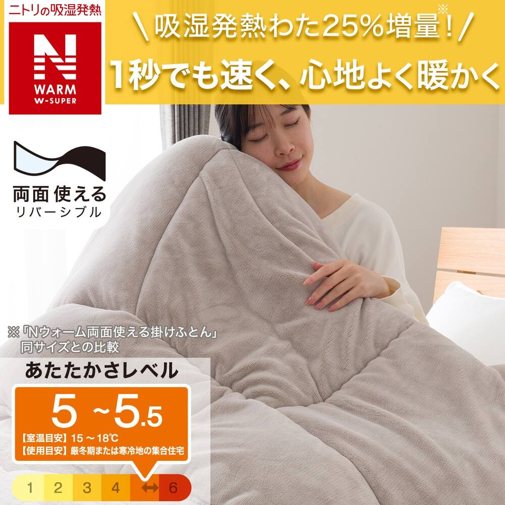 かるふわ羽毛掛ふとん セミダブル ニトリ どぎつかっ