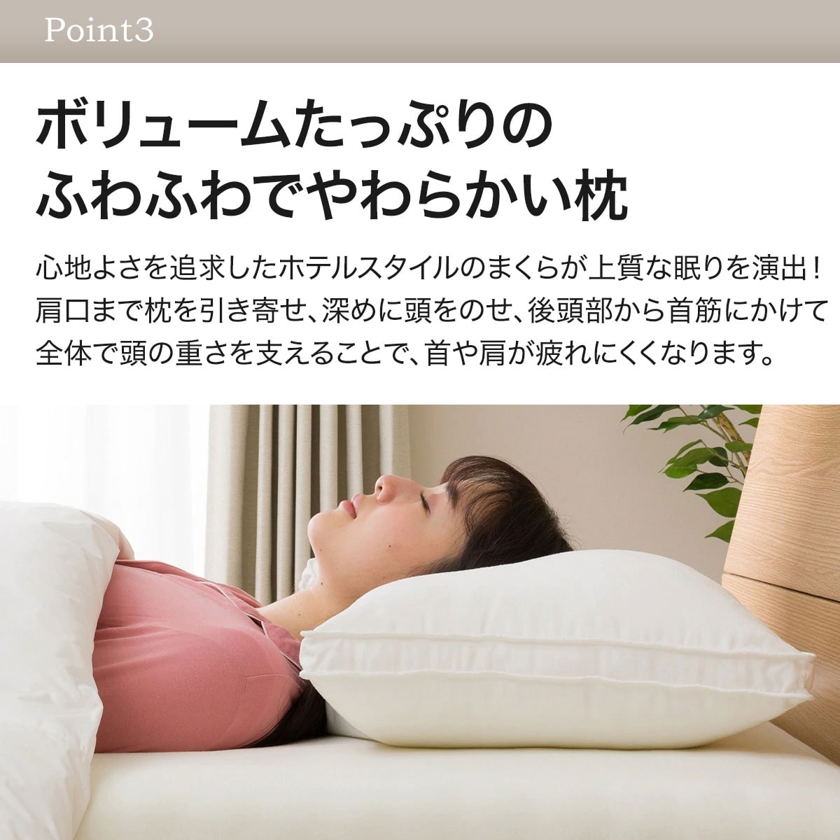 Nホテル スタンダード寝具3点セット ダブル (掛・枕×2) | ニトリネット