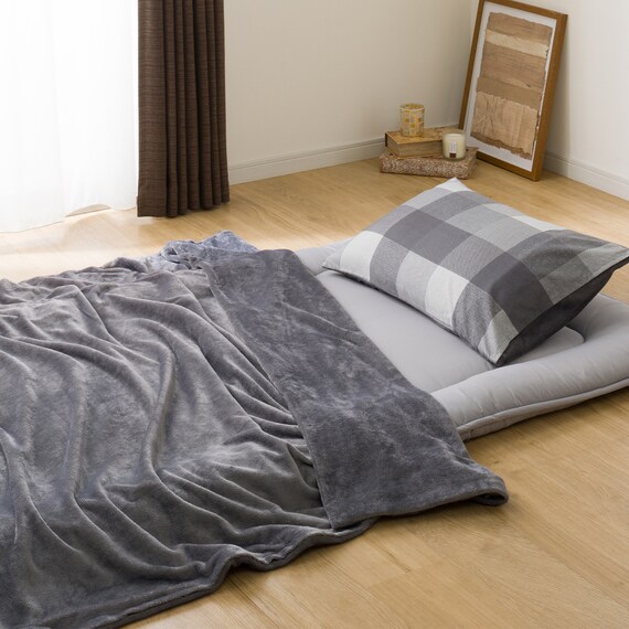 Nウォームカバー付き 布団セット 6点 (S2405 セミダブル グレー) 6枚目画像