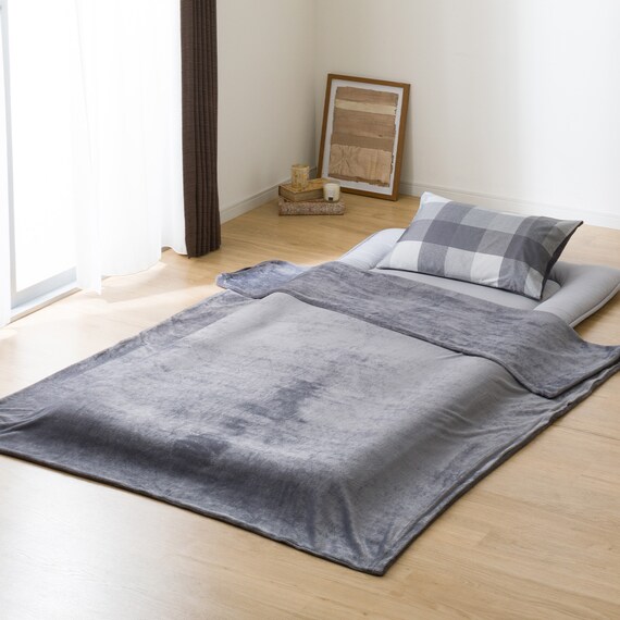 Nウォームカバー付き 布団セット 6点 (S2405 セミダブル グレー) 23枚目画像