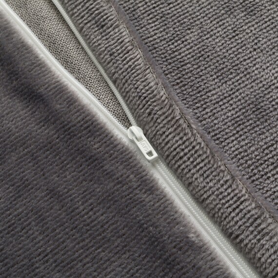 Nウォームカバー付き 布団セット 6点 (S2405 セミダブル グレー) 32枚目画像