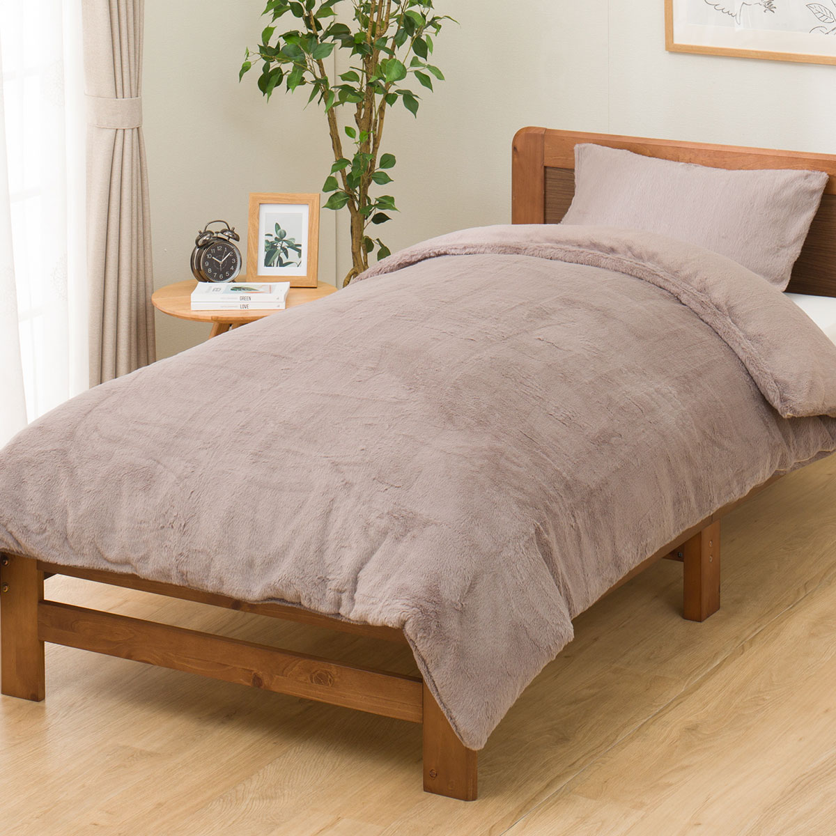 毛布にもなる掛け布団カバー クイーン(NウォームWSP MO 24NW22 Q