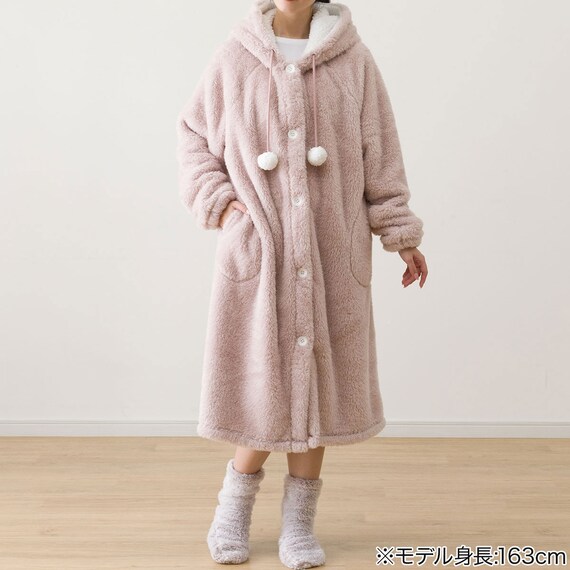 着る毛布(Nウォーム ウサミミ ローズ KO07 105) 11枚目画像