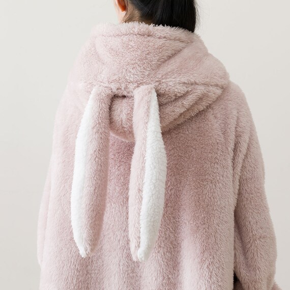 着る毛布(Nウォーム ウサミミ ローズ KO07 105) 17枚目画像