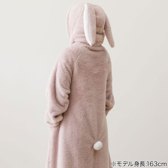 着る毛布(Nウォーム ウサミミ ローズ KO07 105) 18枚目画像