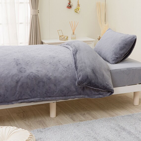 毛布にもなる掛ふとんカバー ダブル(NウォームSP パープル N601 D) 14枚目画像