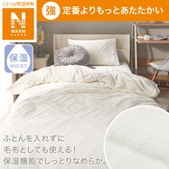 毛布にもなる掛ふとんカバー (NウォームSP キカ N604)