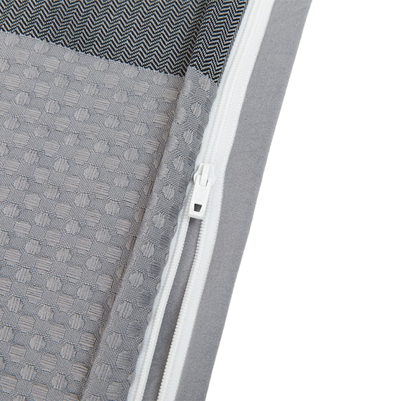 掛け布団カバー セミダブル(PT55 ヘリンボン GY SD) 9枚目画像