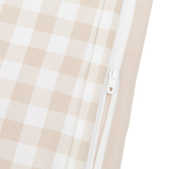 掛け布団カバー セミダブル(PT58 チェックガラ BE SD) 10枚目画像