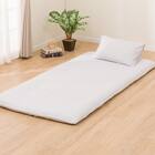 マルチすっぽりシーツ　セミダブル(ポリウォッシュ 30 MJ04 GY SD) 2枚目画像