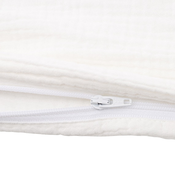 ひもなしラクラク掛け布団カバー クイーン(Nグリップ Wガーゼ WH SZ38 Q) 10枚目画像