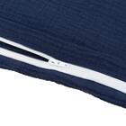 掛ふとんカバー　ダブル(Wガーゼ ネイビー ST2407 D) 4枚目画像