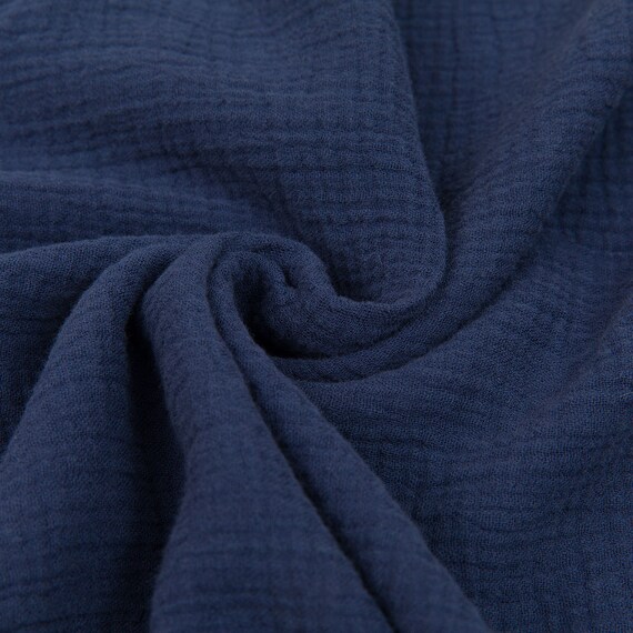 掛ふとんカバー　ダブル(Wガーゼ ネイビー ST2407 D) 7枚目画像