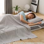 カバー付き 2枚合わせ掛け布団 布団セット 9点 (S2310 シングル グレー) 14枚目画像