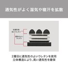 体圧分散に優れた3層構造敷ふとん ダブル(N-CUBE D) 5枚目画像