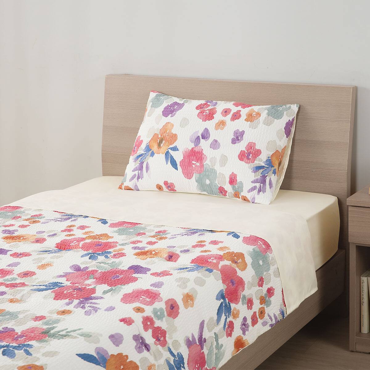 コンフォーター掛け布団セット カバー付き 4点 (CF2405 シングル