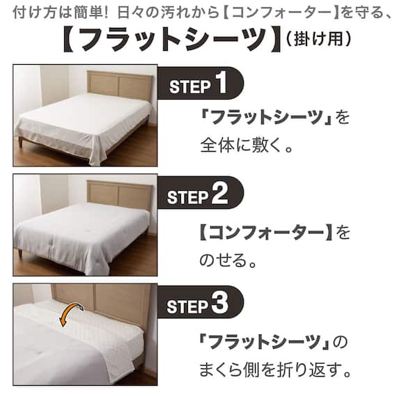 コンフォーター掛け布団セット カバー付き 10点 (CF2429 ダブル グレー) 5枚目画像