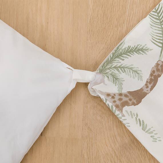 掛布団カバー セミダブル(PT65 キリンガラ GR SD) 6枚目画像