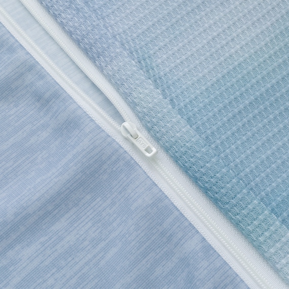 【2点セット】掛ふとんカバー シングル+まくらカバー(Nクール D2501 グラデ) 6枚目画像