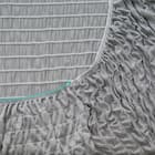 ぴったりフィット マルチすっぽりシーツ (NクールSP D2517 グレー SS-S) 12枚目画像