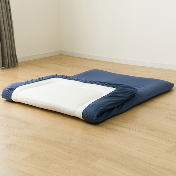 カバー付き 布団セット 6点 (S2503 シングル ネイビーチェック) 15枚目画像