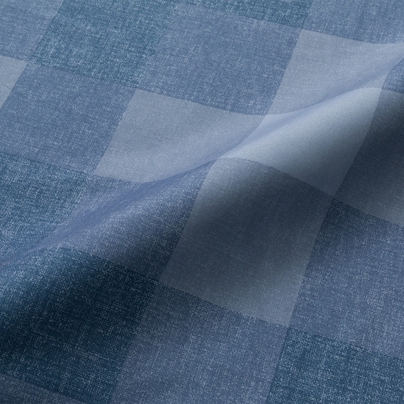 カバー付き 布団セット 6点 (S2503 シングル ネイビーチェック) 16枚目画像