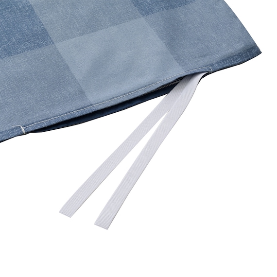 カバー付き 布団セット 6点 (S2503 シングル ネイビーチェック) 18枚目画像