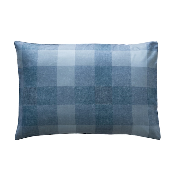 カバー付き 布団セット 6点 (S2503 シングル ネイビーチェック) 20枚目画像