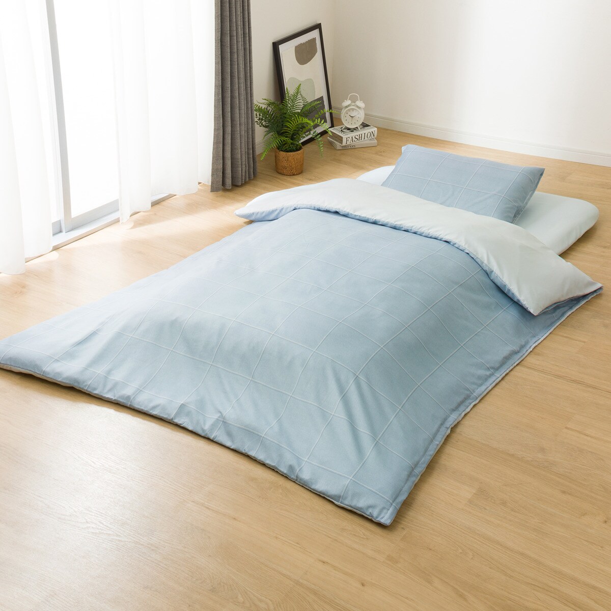 ニトリ カバー付き寝具6点セット シングル カバー付き寝具6点セット シングル(WP/GY S2502 S) | ニトリネット