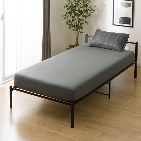 カバー付き 布団セット 4点 (S2505 シングル グレーウィンドウペン) 16枚目画像