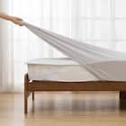 除湿・防ダニマットレスプロテクター&のびのびマルチすっぽりシーツ3点セット セミダブル(M2401 GY SD) 10枚目画像