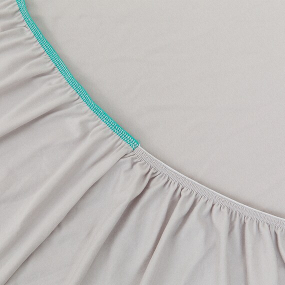 除湿・防ダニマットレスプロテクター&のびのびマルチすっぽりシーツ3点セット セミダブル(M2401 GY SD) 14枚目画像