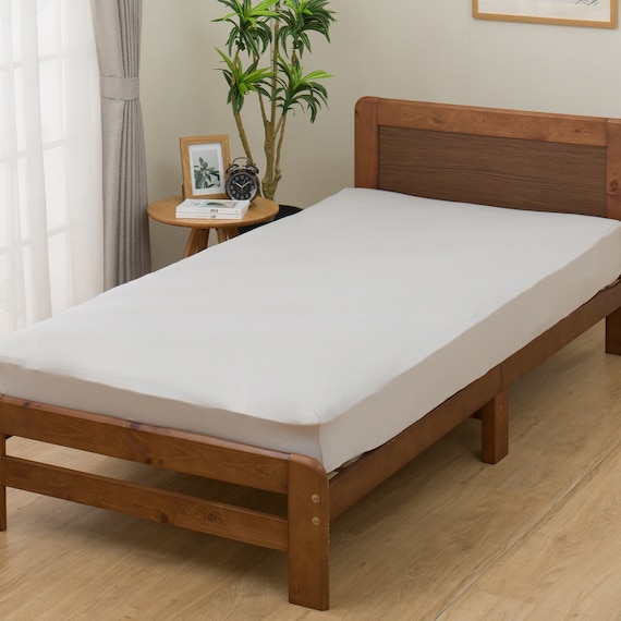 除湿・防ダニマットレスプロテクター&のびのびマルチすっぽりシーツ3点セット ダブル(M2401 GY D) 2枚目画像