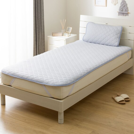 敷パッド ダブル(Nクール S2502 ブルー ) 10枚目画像