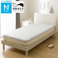 両面使える 敷パッド セミダブル(Nクール S2504 グレー)