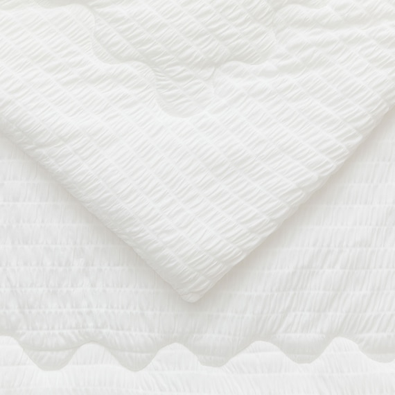 くしゅくしゅ 肌布団 シングル(Nクール S25 ホワイト) 8枚目画像