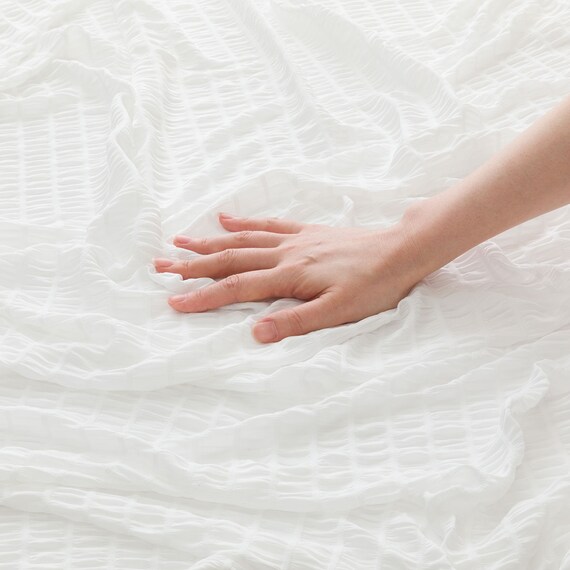 くしゅくしゅ ひんやりケット ハーフ(Nクール S25 ホワイト) 10枚目画像