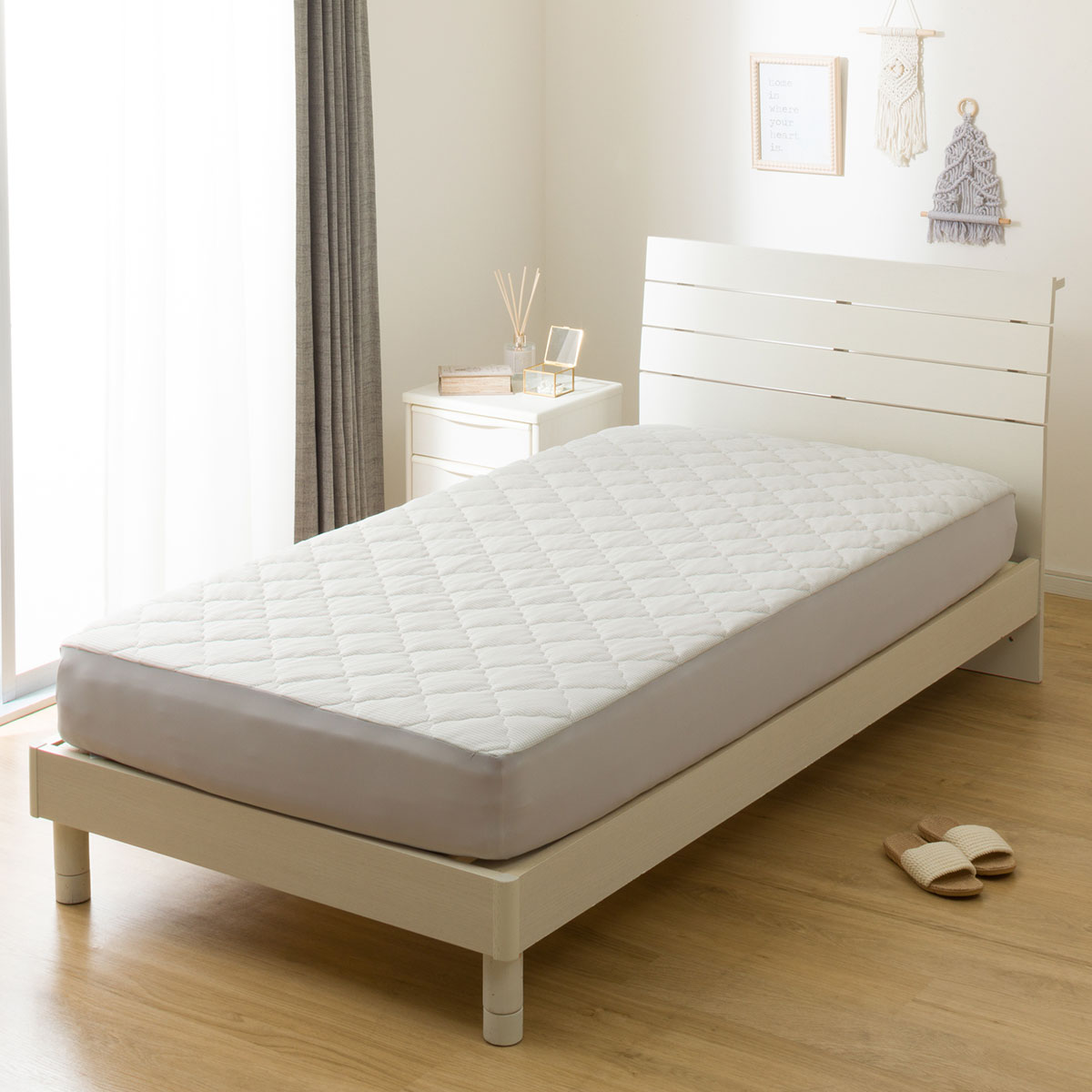 両面使える BOXパッド ダブル(Nクール S25 グレー ) | ニトリネット