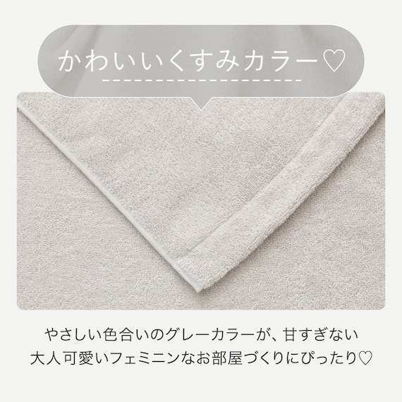 タオルケット シングル(Dリッチ S25 グレー) 3枚目画像