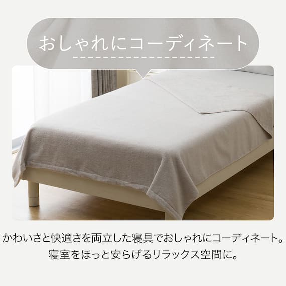 タオルケット シングル(Dリッチ S25 グレー) 4枚目画像