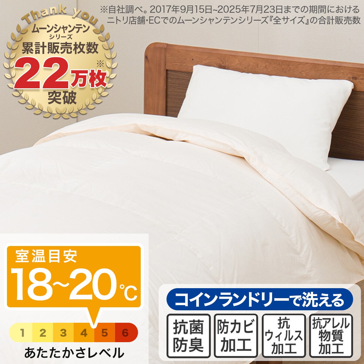 ニトリ羽毛布団シングル　ホワイトダックダウン85% ニトリネット【公式】 家具・インテリア通販