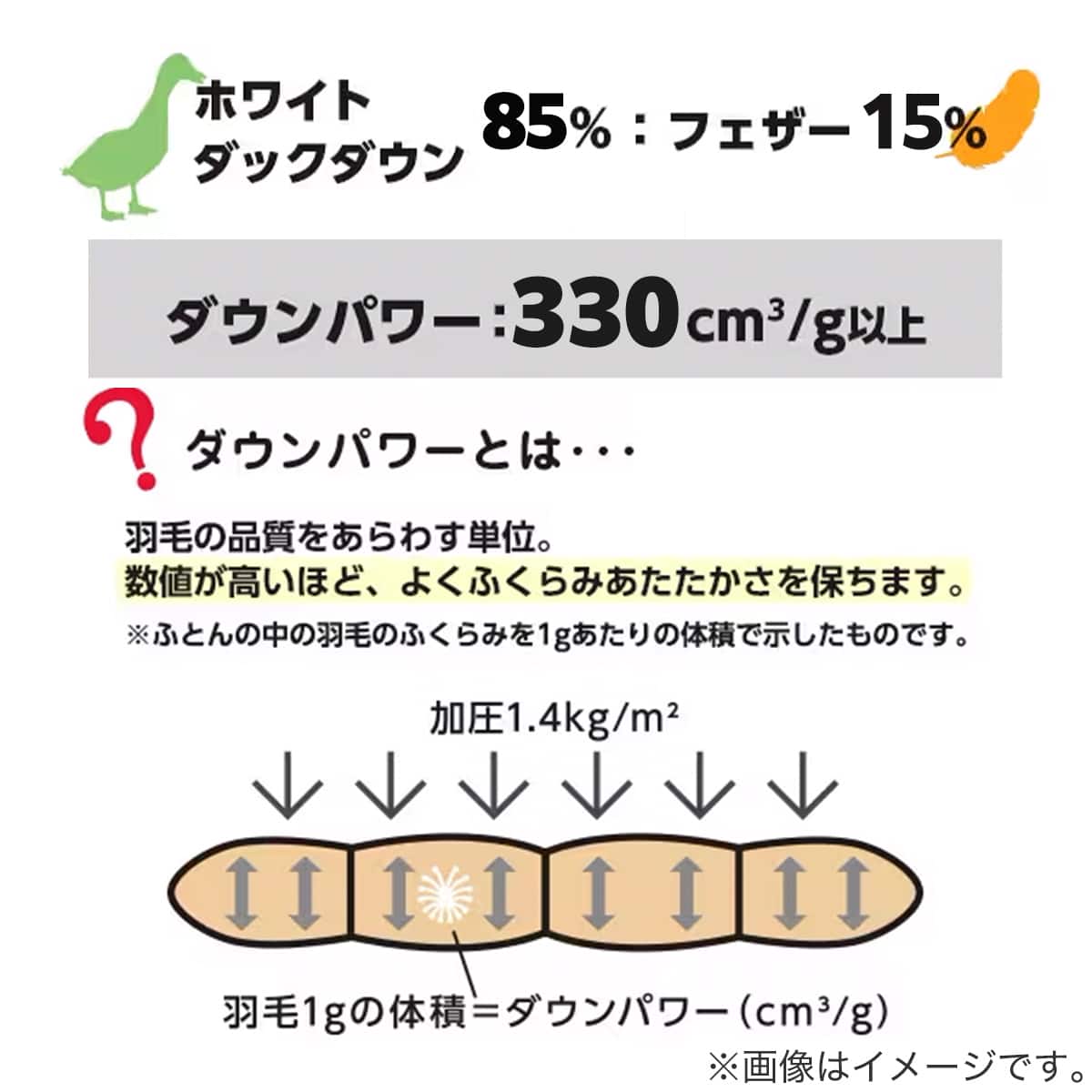 日本製】ホワイトダックダウン85% 羽毛布団 合掛（ムーンシャンテン