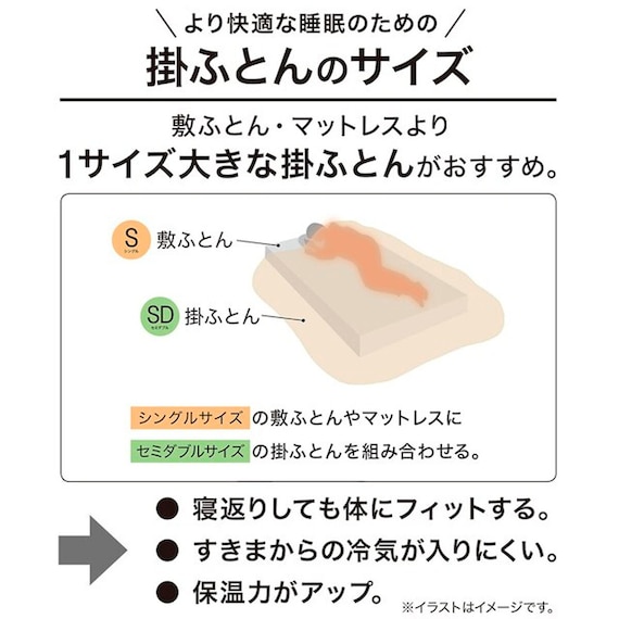 【日本製】ホワイトダックダウン85% 羽毛布団 合掛(ムーンシャンテン ダブル) 12枚目画像