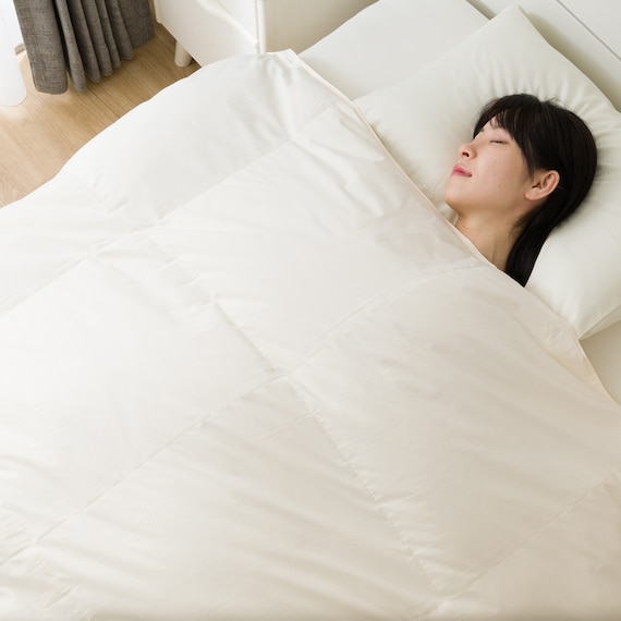 【日本製】ホワイトダックダウン85% 羽毛布団 合掛(ムーンシャンテン ダブル) 14枚目画像
