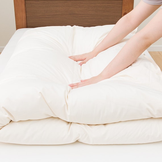 【日本製】ホワイトダックダウン85% 羽毛布団 合掛(ムーンシャンテン ダブル) 17枚目画像
