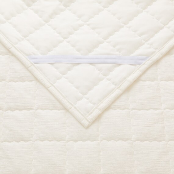 敷きパッド クイーン(Fリネンコン Q WH S2519) 7枚目画像