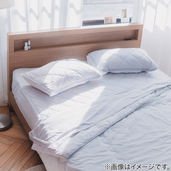 両面使える肌布団 ダブル(Nクール D GY S2501) 8枚目画像