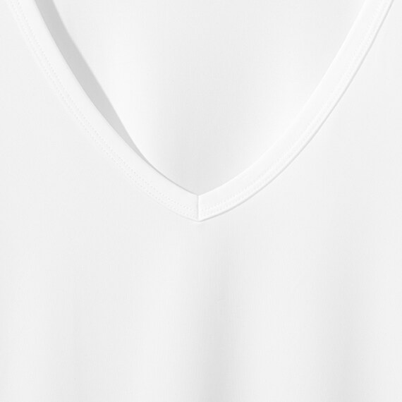 MENS VネックTシャツ(クールSP ne WH M) 5枚目画像